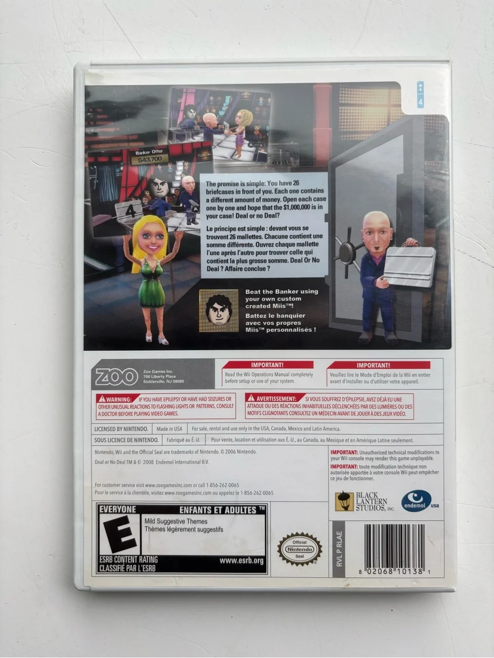 Deal or No Deal for Wii - Black Case Edition
